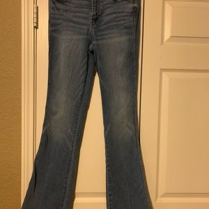 WHBM High-Rise Everyday Soft Denim™ Skinny Flare Jeans size 10 Regular